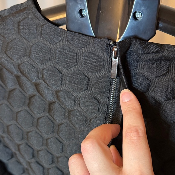 Johanna Ortiz Maia Elegant Chic Black Jacquard Peplum Puff Sleeve Top Size XS - Picture 3 of 11